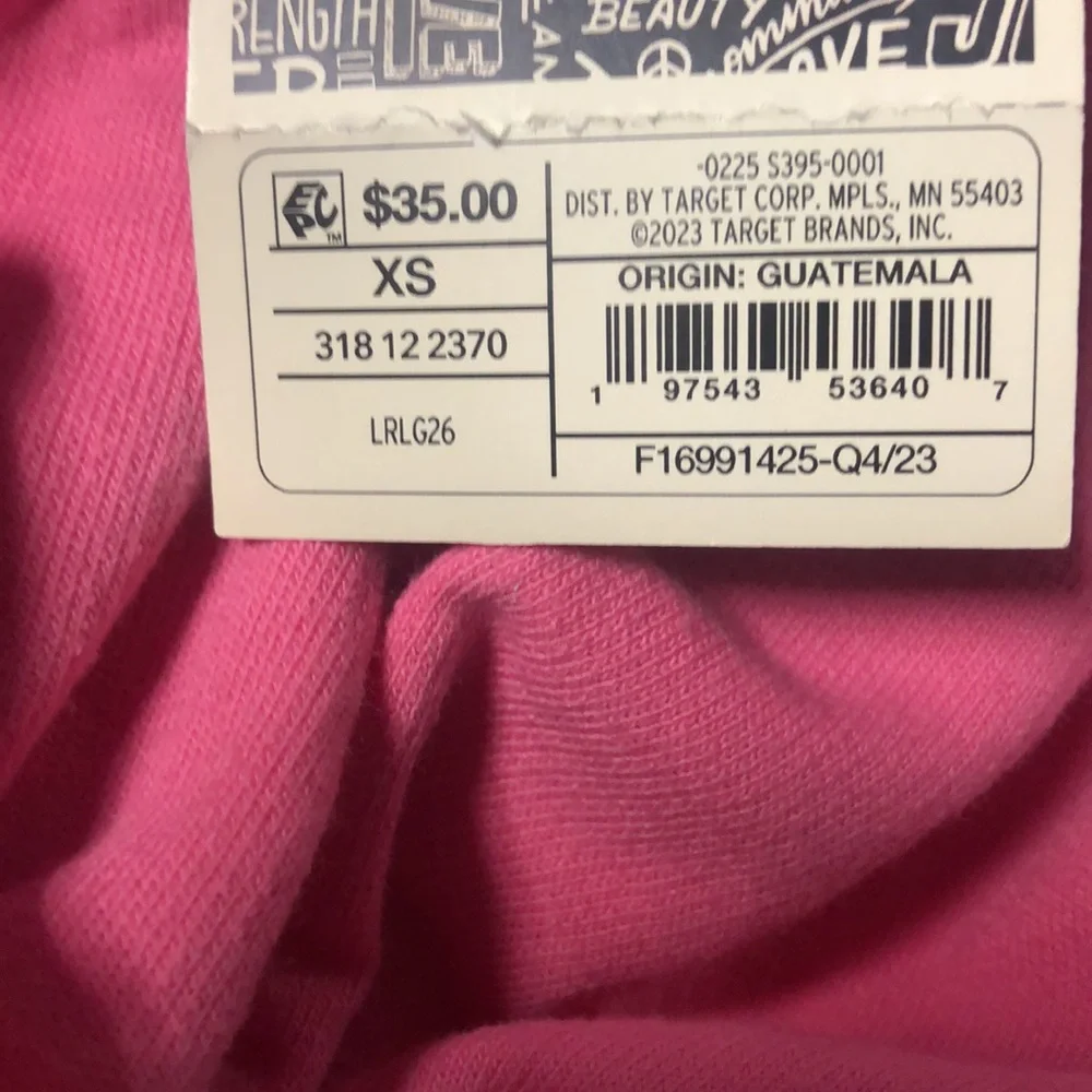 Target 🐠 Pink Unity Abundance Graphic Logo Tee Shirt Dress Size XS | NWT - Picture 7 of 7